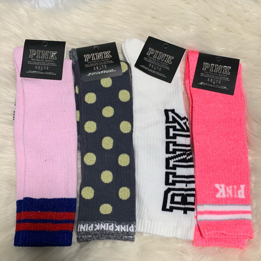 1 Free Lanyard and 4 VS Pink Knee High Socks